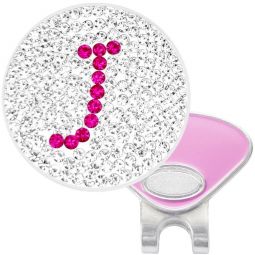 Navika Womens Micro Pave Crystal Hat Clip Ball Marker