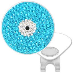 Navika Womens Micro Pave Crystal Hat Clip Ball Marker