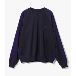 Track Crew Neck Shirt Poly Smooth - Navy