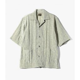 R/N Bright Cloth Cabana Shirt - Cross Blue/Grey