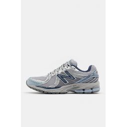 860 V2 Sneaker in Raincloud/Light Arctic Grey/NB Navy/Silver Metallic