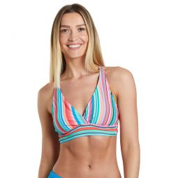 Next by Athena Womens Tavarua Stripe Sports Bikini Top