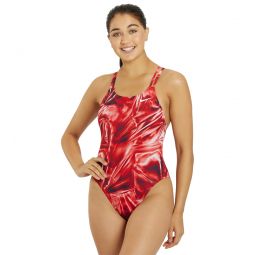 Nike Womens Solar Rise Spider Back One Piece Swimsuit