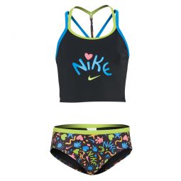 Nike Girls Fun Forest T-Crossback Two Piece Midkini Set(Big Kid)