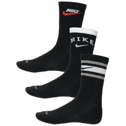 Nike Junior Cushioned Crew Sock 3-Pack Black