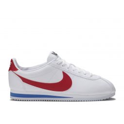 Wmns Classic Cortez Leather White Red