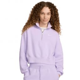 Nike Sportswear Phoenix Fleece Oversized Half-Zip Crop Sweatshirt - Womens