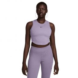 Nike NSW Essentials Ribbed Cropped Tank Top - Womens