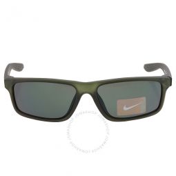 Dark Green Rectangular Unisex Sunglasses