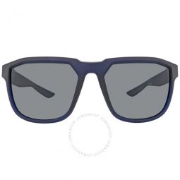 Unisex Black Square Sunglasses
