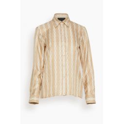 Lou Shirt in Chain Link Khaki/Ivory