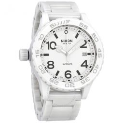 Ceramic 42-20 Lefty Automatic White Dial Mens Watch