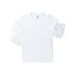 Frill Cut-Out T-Shirt