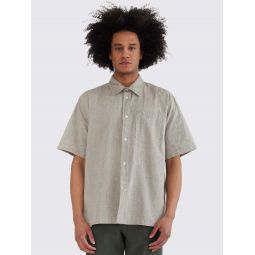 Ivan Relaxed Cotton Linen SS Shirt - Ivy Green