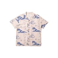 Arvid Waves Hawaii Shirt - Ecru