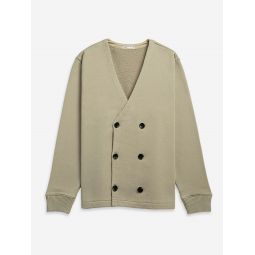 Jesup Double Breasted Terry Jacket - Khaki/Black