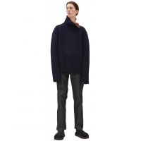 collar sweater - Dark blue