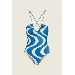 Blue Rippling Iodio Bathing Suit - Blue