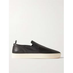 Bug Leather Slip-On Sneakers
