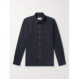 Arsene Button-Down Collar Cotton and Lyocell-Blend Corduroy Shirt