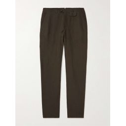 Fishtail Tapered Linen Trousers