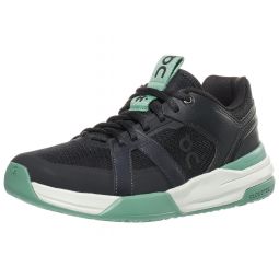 ON The Roger Clubhouse Pro Black/Green Womens Shoe