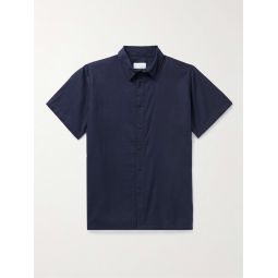 Stretch Linen-Blend Shirt