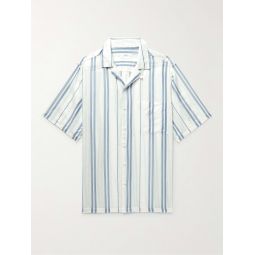 Air Convertible-Collar Striped Woven Shirt