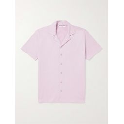 Travis Slim-Fit Camp-Collar Cotton-Blend Shirt