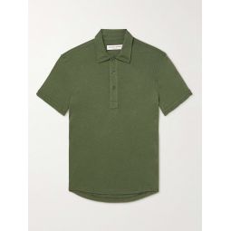 Sebastian Stretch Cotton and Cashmere-Blend Polo Shirt
