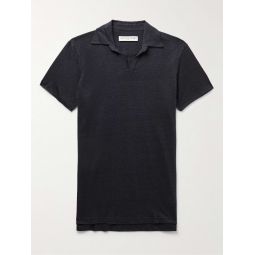 Felix Slim-Fit Slub Linen-Jersey Polo Shirt