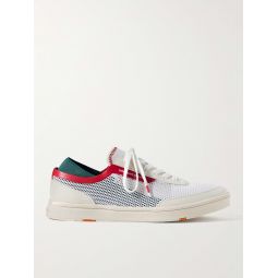 Larson Mesh and Faux Leather Sneakers