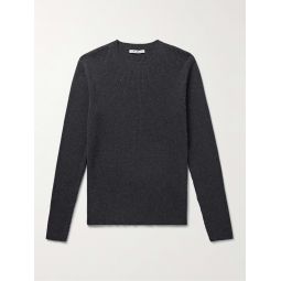 Slim-Fit Ribbed Merino Wool Sweater