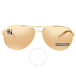 Feedback Prizm Rose Gold Polarized Pilot Ladies Sunglasses