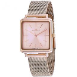 Traditional Rose Gold-tone Dial Ladies Watch
