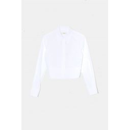 Poplin L S Shirt - White