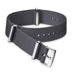 Nato 19-20 mm Grey Polyester Watch Band