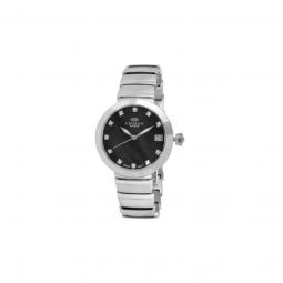 Womens ON5559SS Stainless Steel Black Dial