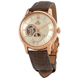 Sun & Moon Automatic Champagne Dial Mens Watch