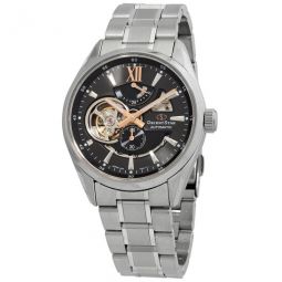 Star Automatic Black Open Heart Dial Mens Watch