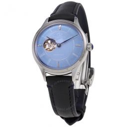 Star Automatic Blue Skeleton Dial Ladies Watch