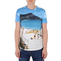 Mens Photographic Print T-Shirt, Size X-Small