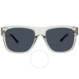 X Linda Farrow Dark Grey Browline Unisex Sunglasses