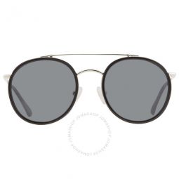 X Linda Farrow Grey Round Unisex Sunglasses