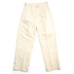 OrSlow Two Tuck Wide Trousers - Khaki
