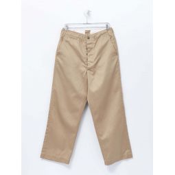 VINTAGE FIT ARMY TROUSERS - KHAKI