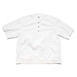 Typewriter Cloth Pullover Shirt - White