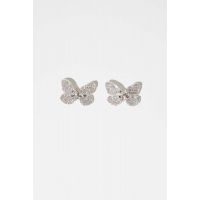 Crystaloscar De La Renta Party Butterfly Earrings - Crystal