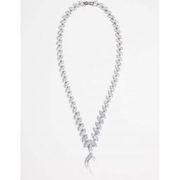 Diamond Drip Necklace - White