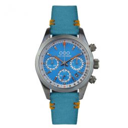 Sporty Cronografo Chronograph Automatic Blue Dial Mens Watch